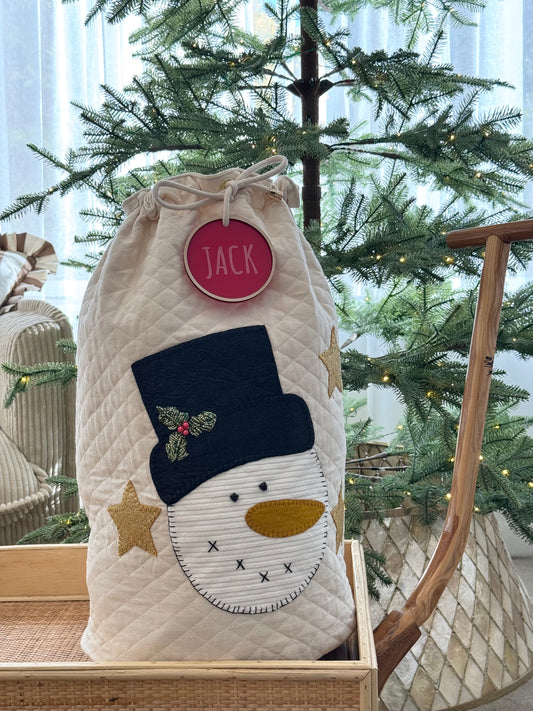 Snowman Star Sack