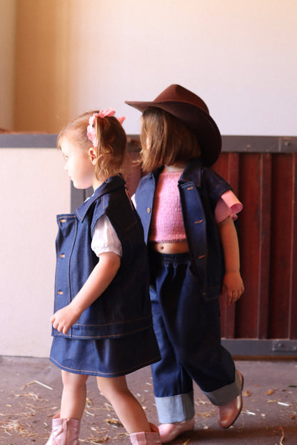 The Gia Denim Vest - Lets Go Girls