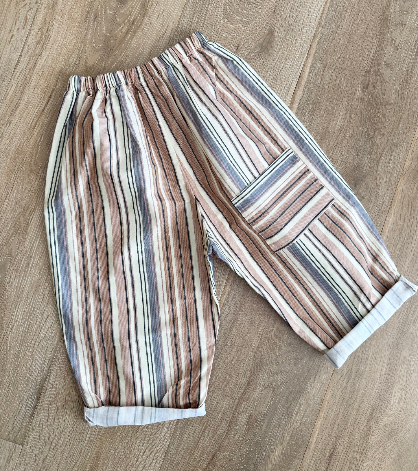 Boys stripe wide leg pants