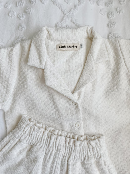 The Huddy Toweling Shirt and Shorts Set