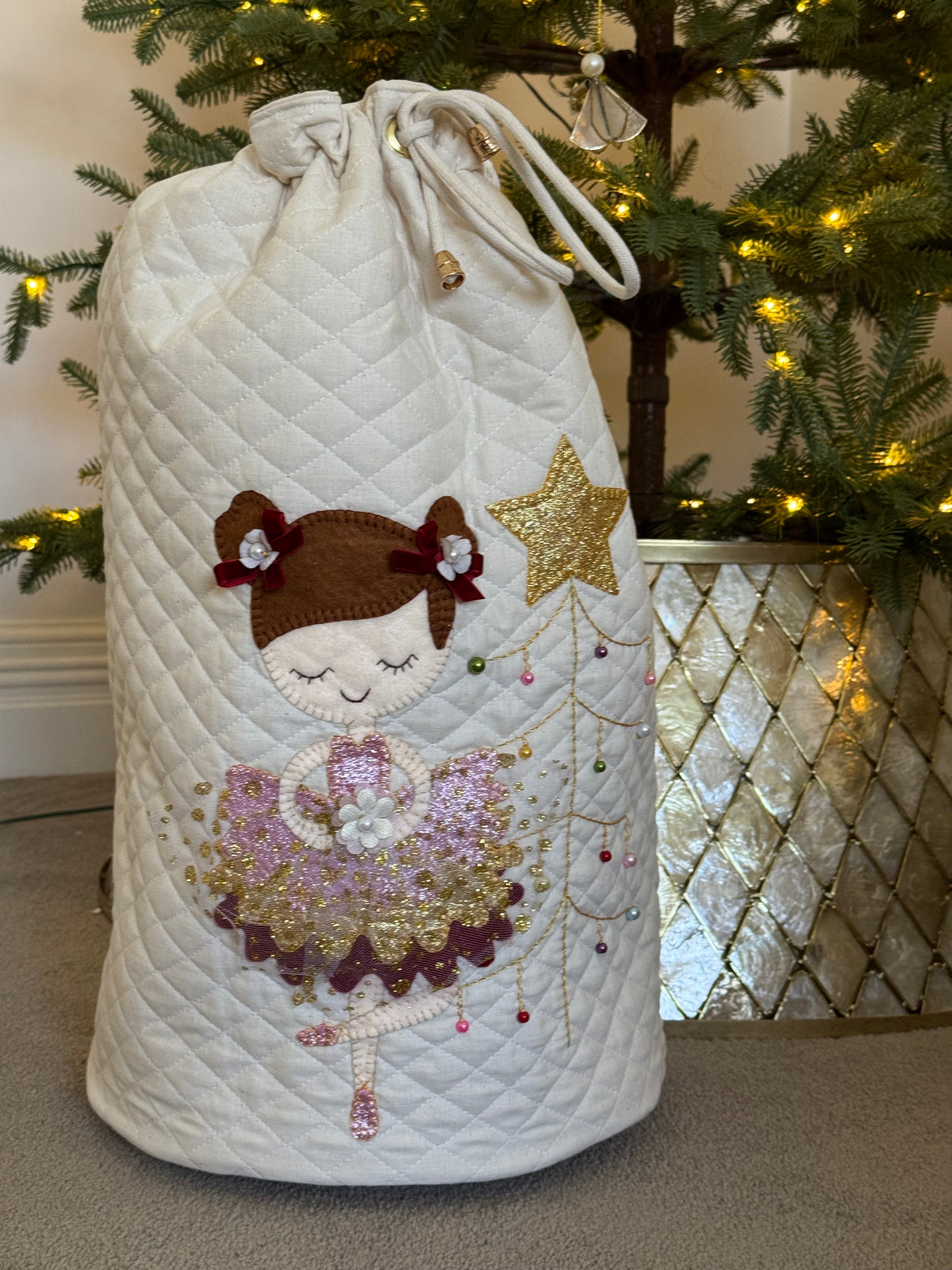 Christmas Plum Fairy Christmas Sack