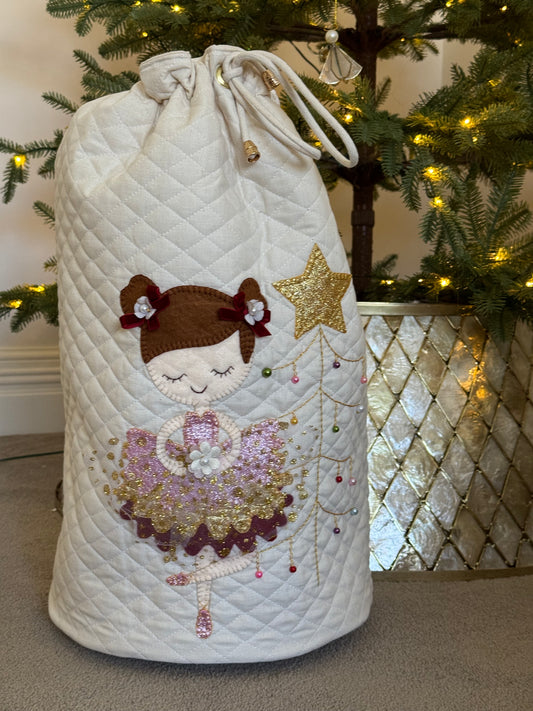 Christmas Plum Fairy Christmas Sack