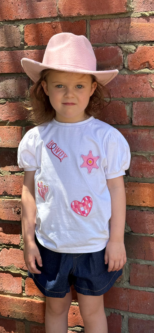 Howdy Puff Sleeve T-Shirt