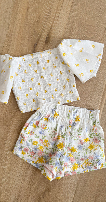 The Murphy Top and Shorts Set Yellow