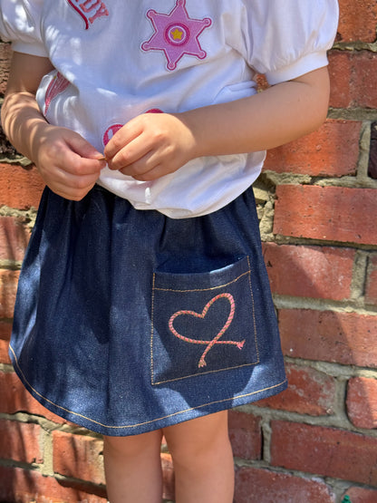 The Gia Denim  Skirt