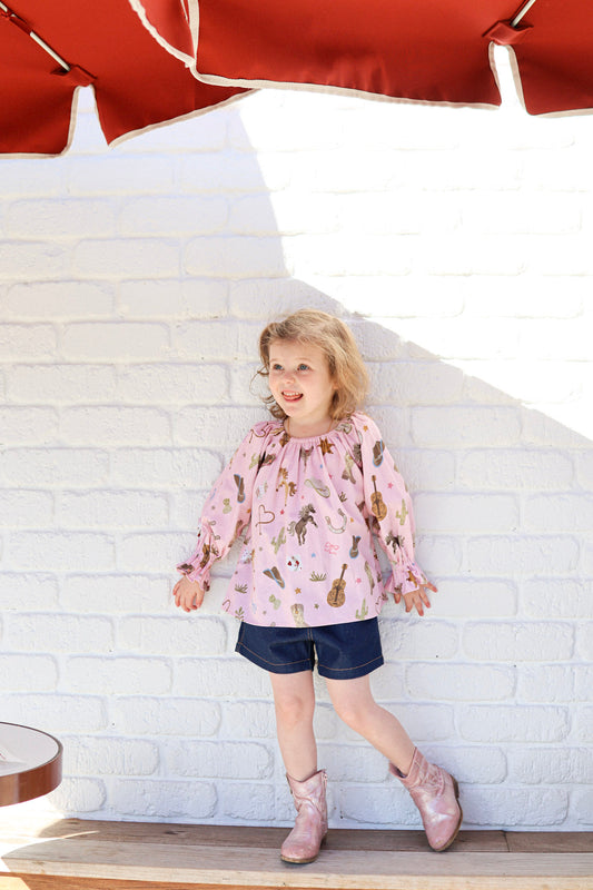 The Rodeo Cotton Smock Top