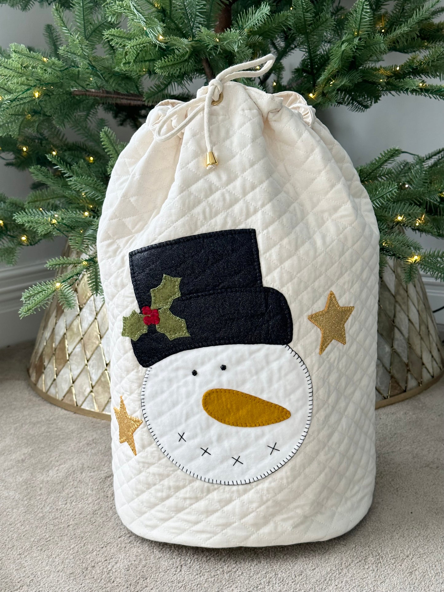 Snowman Star Sack