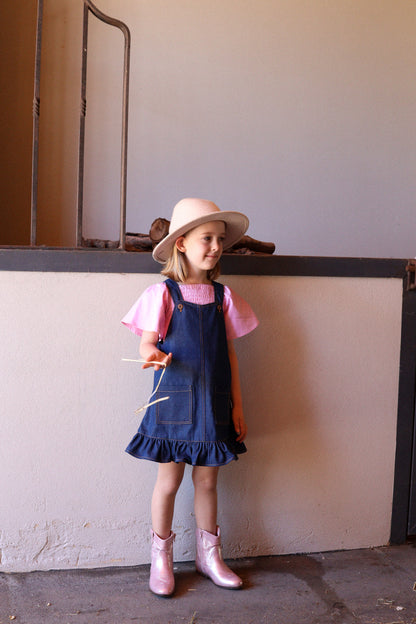 The Gia Denim Pinafore