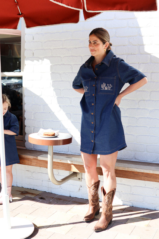 Women’s Cactus Denim Shirt Dress