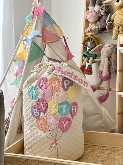 Birthday Sack - Balloons